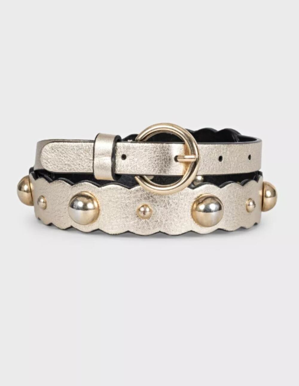 Sandro Metallic Gold Cora Studded Belt (T2/Medium)